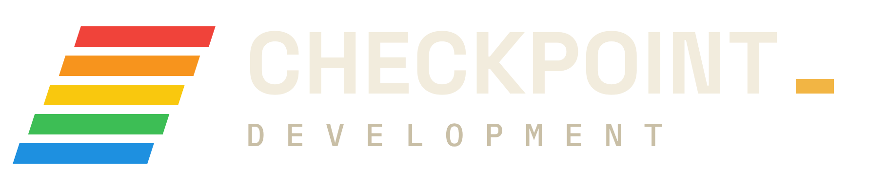 Checkpoint Development wordmark for dark backgrounds